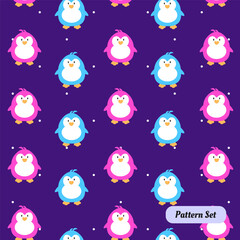 penguin pattern design, decoration