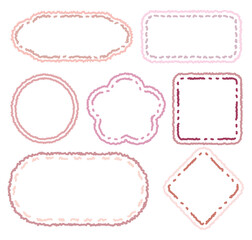 Collection of wedding theme speech bubbles.Romantic memo labels.Hand drawn doodle lettering quote frame with tulip pattern. Set of sticker for the wedding invitation. marry me  labels, Love gift tags.