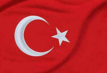 Realistic turkey flag background