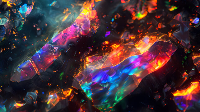 Black opal texture