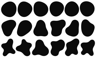 Aesthetic organic shapes silhouettes