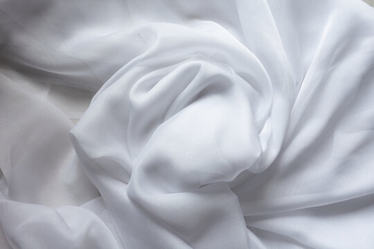 white silk scarf