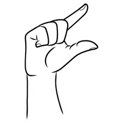 ASL letter G