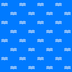 Abstract Waves Vector Seamless Pattern