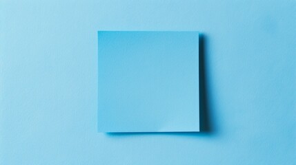 Blue Notepaper on Blue Background