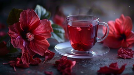 Hibiscus tea: A tart and refreshing tea made from hibiscus flowers.The variety of Ramadan foods...