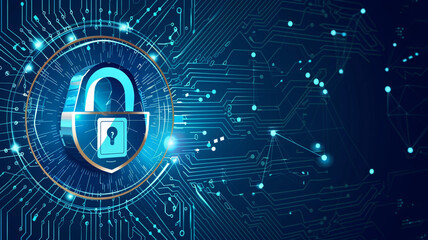 Electronic security lock Digital padlock for computing system.