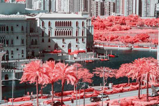 Infrared photography of Macao City