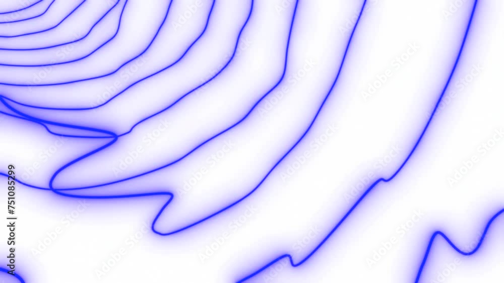 Poster distortion of space with vibrating lines. motion. circular curve of tunnel is distorted by vibration