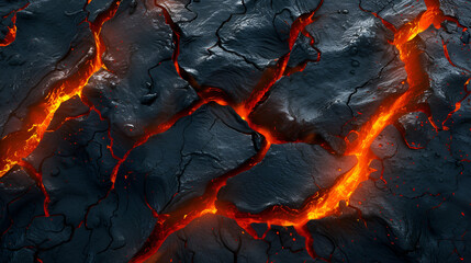 Lava texture fire background rock volcano magma molten hell hot flow flame pattern seamless. Earth lava crack volcanic texture ground. generative ai