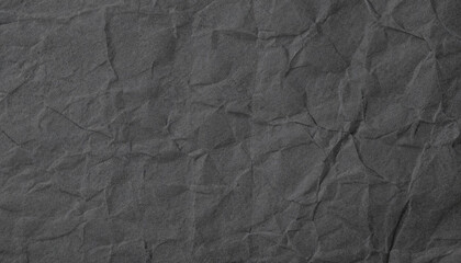 Black clumped Paper texture background, kraft paper horizontal with Unique design of paper, Natural paper style For aesthetic creative designer work; close-up detail macrophotography view - obrazy, fototapety, plakaty