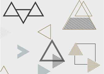triangle abstract background illustrations