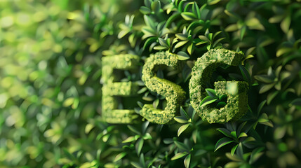 Obraz premium ESG, environmental social and corporate governance or net zero concept