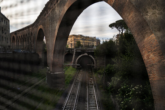 Train railways in Rome