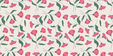 Spring floral pattern fabric background, print pattern, flower pattern