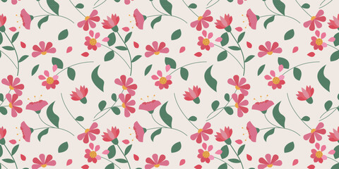 Spring floral pattern fabric background, print pattern, flower pattern