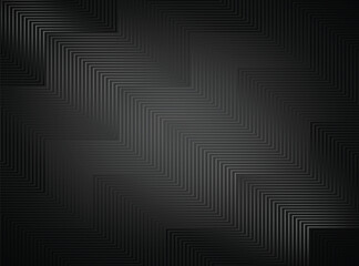 Abstract zigzag pattern dark background. Vector illustration.