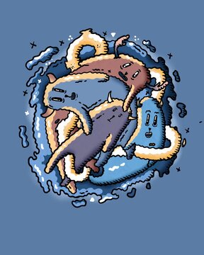 Creatures in the vortex