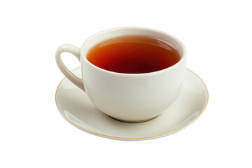 Obraz premium A cup of hot tea to quench your thirst. Isolated teacup, transparent background.