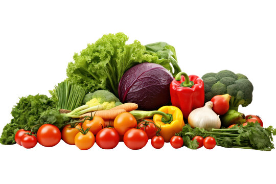 Farm Fresh Food Images: Demonstrate freshness, safety and health, isolated on a transparent background.