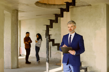 Realtor Write Clipboard Two Level Construction Flat