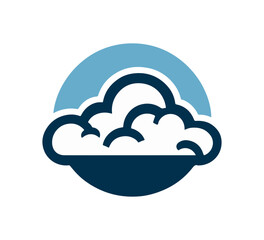 Cloud Shape Simpe minimal vector icon