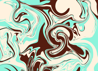 マーブル模様背景（チョコミント） © まるこ くり