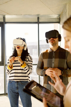 Apartment Owners Couple Watch VR Interior Tour 