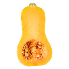 Half butternut squash pumpkin