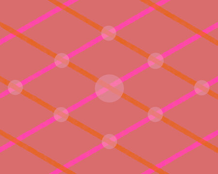 Pattern background connecting grid lines and circles