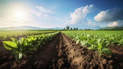 Organic farming plot Comparison between fertile organic farming plots with chemical agricultural fields that have deteriorated Highlight differences in soil,