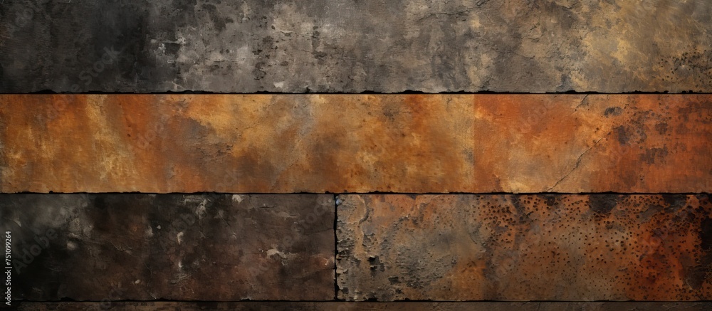 Poster this close-up shot captures a wall with a diverse range of colors blending together. the wall surfac
