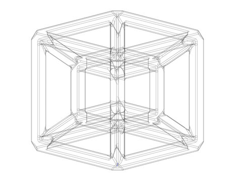 SQ Tesseract Hypercube 3D print model