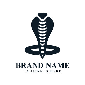 The minimalist cobra logo evokes sleekness, danger, and agility, capturing the essence of the serpent's mystique in a simple yet striking design.
