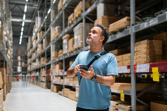 Man Looking For Goods In The Store