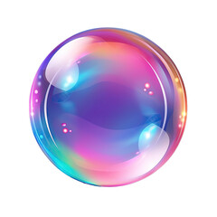 colorful sphere soap as element in isolated background