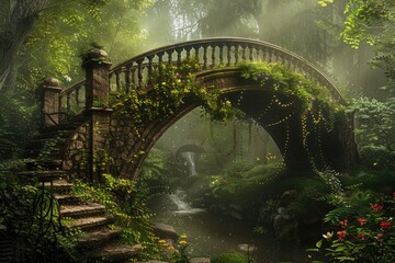 A bridge connecting the human world to a fairy realm