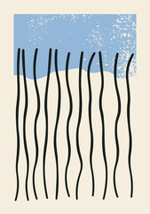 Abstract Grunge Geometric Poster