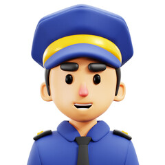 3D Police Man Avatar
