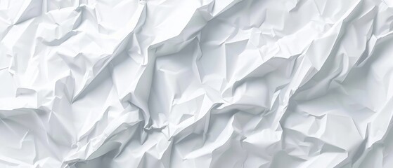 Obraz premium White abstract rumpled triangular surface, you can overlay your own image