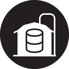 farm house glyph icon