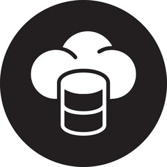 Cloud Money glyph icon