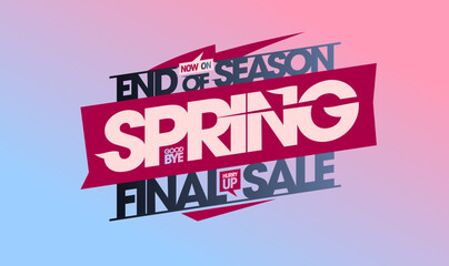 Spring final sale banner template