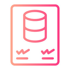 license gradient icon