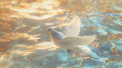 Dove on water