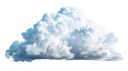 White cloud on white background. PNG is transparent.