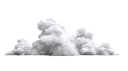 White cloud on white background. PNG is transparent. - obrazy, fototapety, plakaty