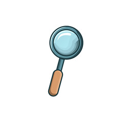 Magnifying glass vector illustration icon, suitable for app or website design icons