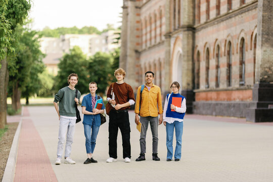 Back to school classmate team student life academic setting together