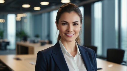 potrait of professional business woman in the office